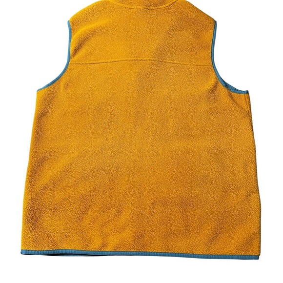 The North Face Men’s Burnt Orange and Teal Fleece Zippered Vest Size Large - Picture 2 of 9